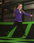 Young Girl on Trampoline